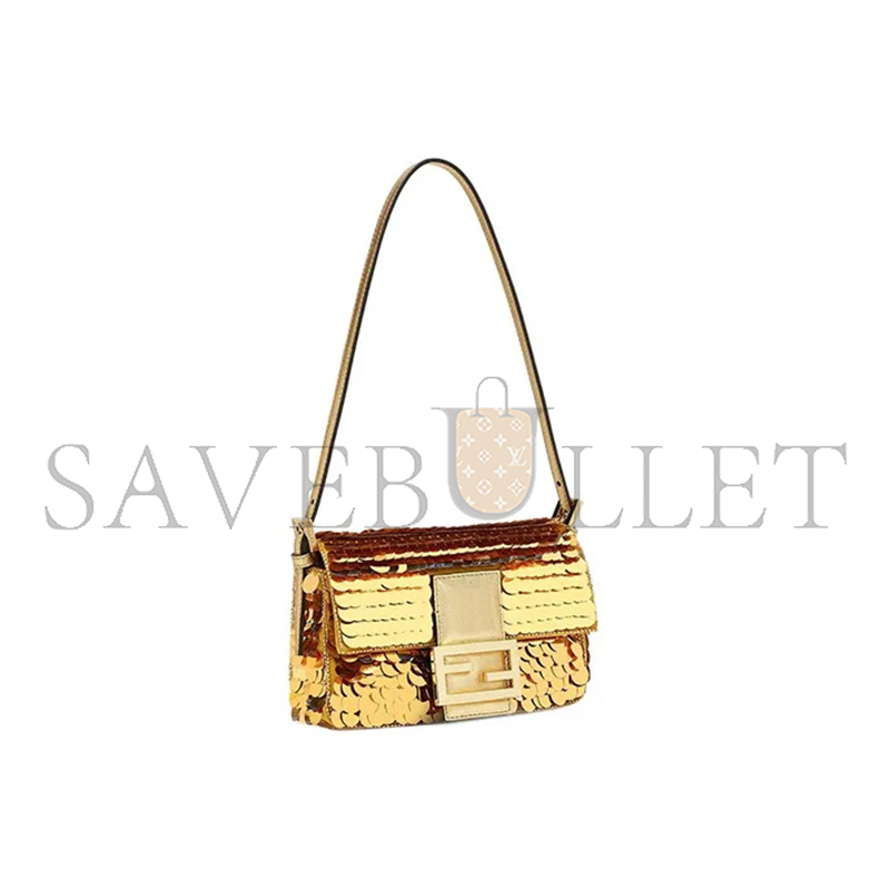 F**di mini sequin baguette shoulder bag 8bs049aislf0mvw (19*11*6cm)